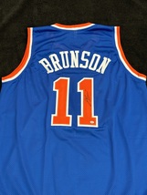 Jalen Brunson Signed New York Knicks Basketball Jersey COA - $139.00