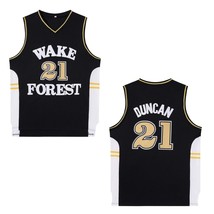 Tim Duncan Wake Forest Basketball Jersey College - £39.87 GBP