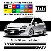 For Abarth Fiat Punto Sticker Stickers Evo Grande 3DR 5DR Stripe Decals ... - £31.92 GBP