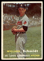 1957 Topps #206 Willard Schmidt  VG-EX-B111R2 - £15.51 GBP