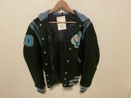 Vintage  high school cheerleader  varsity jacket womens size Large  36 g... - $58.41