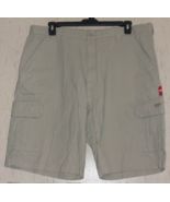 NWT MENS Wrangler COMFORT FLEX WAISTBAND BEIGE CARGO SHORTS SIZE 40 - $38.30 CAD