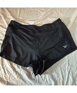 Reebok Women's Black Athletic Shorts XXL Moisture-Wicking Activewear - $18.81