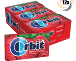Full Box 12x Packs Orbit Strawberry Sugarfree Gum 14 Pieces Each | Fast ... - $23.77