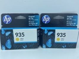 Lot of 2 Yellow Genuine OEM HP 935 Ink Cartridge Officejet Pro 6230 EXP: 01/24 - £8.17 GBP