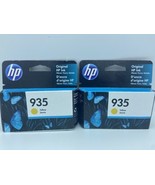 Lot of 2 Yellow Genuine OEM HP 935 Ink Cartridge Officejet Pro 6230 EXP:... - £8.59 GBP
