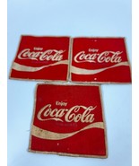 COCA COLA PATCHES 4 3/4&quot; X 4 3/4&quot; USED   Vintage - $19.24 CAD