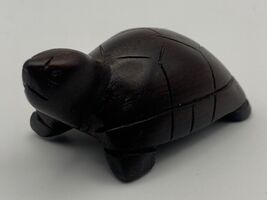 Vintage Hand Carved Wooden Sea Turtle Sculpture Figurine 2.75" Long - $8.50