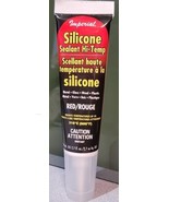 IMPERIAL High Temp Heat RED Silicone Sealant 2.7oz Wood Stove Pipe Metal... - £5.34 GBP