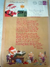 Vintage A Personal Letter From Santa 1960s - $5.99