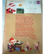 Vintage A Personal Letter From Santa 1960s - $8.15 CAD