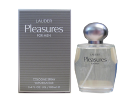 PLEASURES for Men by Estee Lauder 3.3 oz  / 3.4 oz / 100 ml EDC Cologne NIB - £39.30 GBP