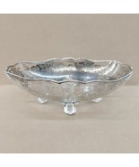 Cambridge OVAL FOUR-FOOTED CENTERPIECE BOWL Grape Vine Silver Overlay Fr... - $40.62