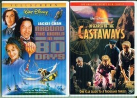 Disney&#39;s Jules Verne&#39;s SET-CASTAWAYS+AROUND The World In 80 DAYS-NEW 2 Dvd - £20.49 GBP