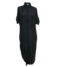 Quicksilver Black Button Up Shirt Dress Size Small - $24.75