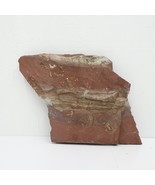 Slate Rock 2lb 13oz Aquarium Rock Red Marbled Angular Paper Weight - £19.65 GBP