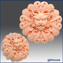 Silicone Soap/plaster/polymer clay Mold - Horned Lion - 2d - $28.61