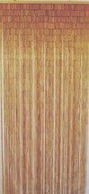 Natural Bamboo Beaded Curtain Natural Beads Window Doors Room Divider Shade Hang - £55.71 GBP