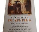 Vintage 1930 How to Make Draperies The Modern Singer Library No. 4 - $11.83