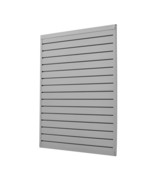 4 x 4 ft Slat Wall Paneling PVC Grey Garage Slatwall with Modular Design - $135.49