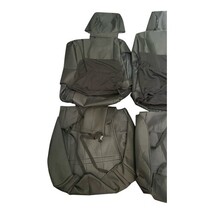 Front Buckets Seats 2008-2022 Toyota Sequoia CalTrend DuraPlus Seat Covers Black image 9