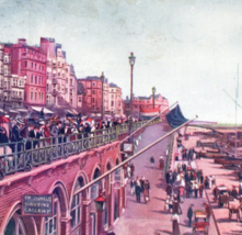 Lower Esplanade Brighton Postcard Vintage 1906 Antique - £9.39 GBP