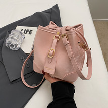 Fashion Personality Stitching Bucket Bag Large Capacity Women&#39;s Shoulder Bag 202 - $34.00