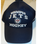 Winnipeg Jets Hockey Official NHL Reebok Baseball Hat NM Black Embroider... - £19.59 GBP