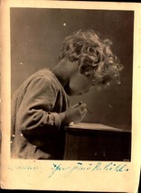 Vintage German RPPC- Young Child Working At A Desk BK43 - £1.94 GBP