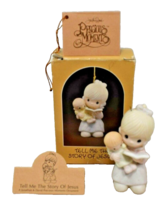 Precious Moments Tell Me the Story of Jesus Porcelain Christmas Ornament  1983 - $20.12