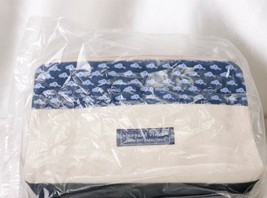 VINEYARD VINES Custom Collection Cosmetic Toiletries Bag Canvas Zipper Irving - £15.77 GBP