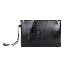 Wrist   Solid Pu Leather Business Serpentine Clutch Bag Clic High Quality Casual - £89.53 GBP