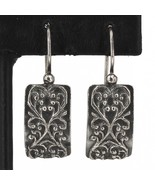 Retired Silpada ANY TIME ANY PLACE Sterling Scrolling Hearts Drop Earrin... - £26.11 GBP