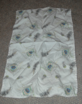 25x15 Maria Pace Feather Towel Peacock Kitchen Hand Fabric - £11.98 GBP