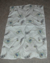 25x15 Maria Pace Feather Towel Peacock Kitchen Hand Fabric - £12.01 GBP