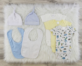 Bambini Medium (12-18 Months) Unisex 7 Pc Layette Baby Clothes Set 100% Cotton W - £19.39 GBP