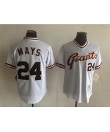 SF Giants #24 Willie Mays Jersey Old Style Uniform White - €39,08 EUR