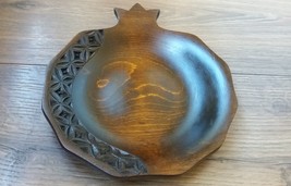 Decorative Armenian Beech Carved Pomegranate Bowl-Dish Handmade Pomegranate Bowl - £59.15 GBP