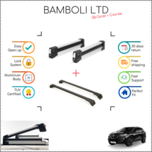 Bamboli 29.5&quot; Ski Carrier &amp; Black Cross Bar Set For Renault Kadjar 2015-&gt; 4 pcs - $217.08