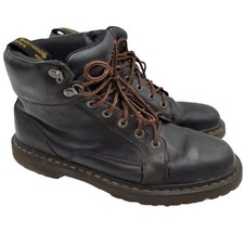 Dr Martens Nashville Black Leather Distressed Combat Boots Men&#39;s Size 13 - £31.69 GBP