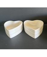 Sophie Conran Portmeirion Set of 2 Heart White Porcelain Ramekins - £14.98 GBP