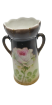 Vintage Art Deco Czechoslovakia Porcelain Vase White  Flower  Marked 5.5&quot; H - £8.40 GBP