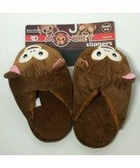 Royal Deluxe Ny Brown Monkey Adult Slippers Size: Small 5-6, Free Shipping - £11.94 GBP