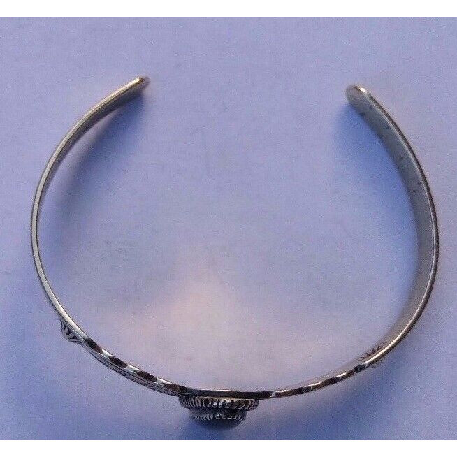 SOUTHWESTERN WM. WHEELER STERLING  SILVER PAUA ABALONE BRACELET SKY Item image 9