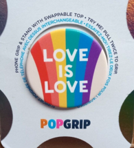 PopSockets PopGrip Phone Grip &amp; Stand with Swappable Top - Love is Love - £7.17 GBP
