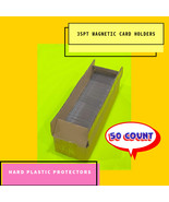 35Pt Magnetic Card Holders For Trading Cards Hard Plastic Card Protector... - $33.90