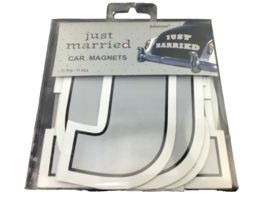 AMSCAM &quot;JUST MARRIED&quot; CAR MAGNETS INDIVIDUAL LETTERS WEDDING DECORATIONS... - £9.32 GBP