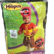 The Muppets Baby Animal Costume Newborn 0-6 Months Halloween Fuzzy Red &amp;... - £14.67 GBP