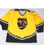 Boston Bruins Koho Pooh Bear Logo NHL Hockey Vintage Gold Jersey Size Large - $189.95