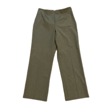 Coldwater Creek Dress Pants ~ Sz P10 ~ Green ~ High Rise ~ 29&quot; Inseam ~ Pleated - £16.79 GBP